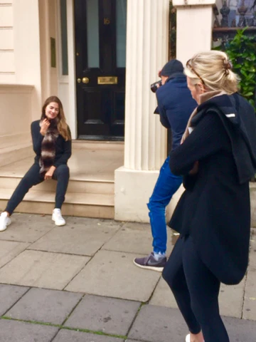 SHOOTING THE AW2018 COLLECTION OUTSIDE GRACE BELGRAVIA